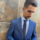 Lunares Rosas · corbata azul con lunares rosas - Barlovento de Biar