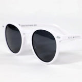 Macarella · gafas de sol redondas blancas con lentes grises - Barlovento de Biar