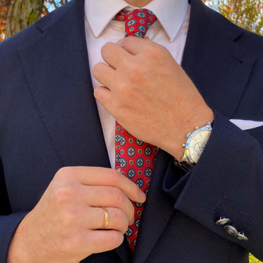 Manarola · gravata vermelha estilo italiano