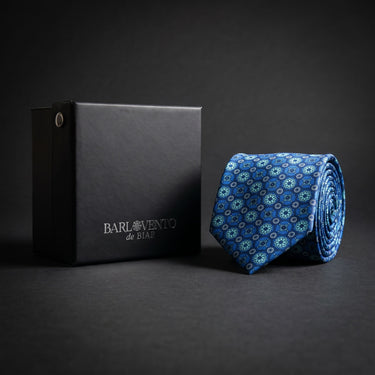 Messina · Gravata azul estilo italiano