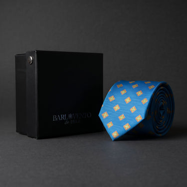 Milano · Gravata azul estilo italiano