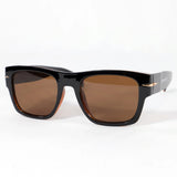 Mónsul · gafas de sol negras retro premium con lentes marrones - Barlovento de Biar