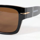 Mónsul · gafas de sol negras retro premium con lentes marrones - Barlovento de Biar