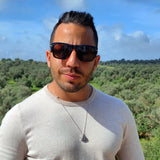 Mónsul · gafas de sol negras retro premium con lentes marrones - Barlovento de Biar