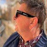 Mónsul · gafas de sol negras retro premium con lentes marrones - Barlovento de Biar