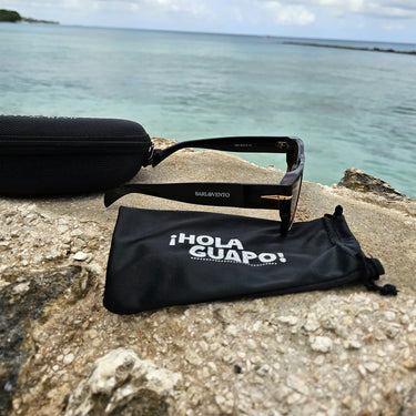 Mónsul · gafas de sol negras retro premium con lentes marrones - Barlovento de Biar