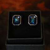 Naós · gemelos con gema azul cielo - Barlovento de Biar