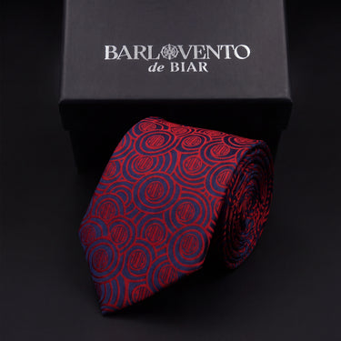 Nápoles · corbata de seda 100% estilo italiano color burdeos