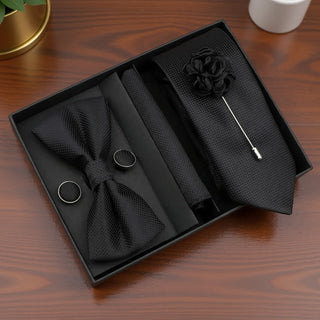 New York · black bow tie set