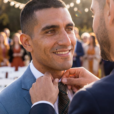 Norway · Checkered wool tie 