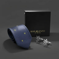 Conjunto de corbata y gemelos para cultivadores de olivos