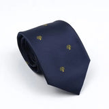 Olivos · corbata azul con diseño de árboles - Barlovento de Biar