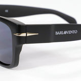 Ondarreta · gafas de sol cuadradas negras con protección UV400 y ribete metálico - Barlovento de Biar