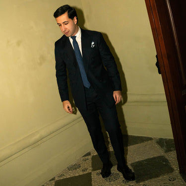 Ordos · corbata azul oscuro suave - Barlovento de Biar