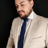 Ordos · corbata azul oscuro suave - Barlovento de Biar