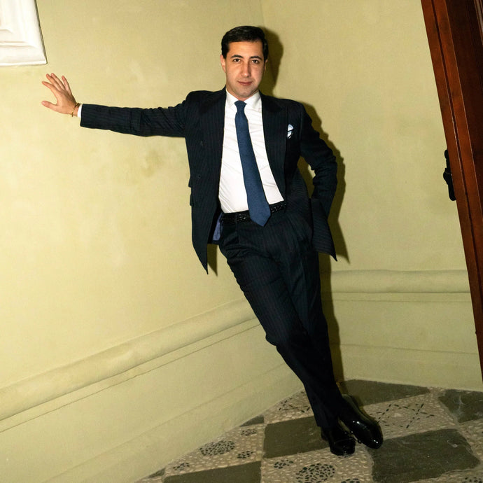 Ordos · corbata azul oscuro suave - Barlovento de Biar