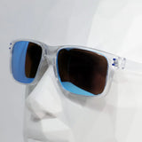 Oyambre · gafas de sol transparentes con lentes azules reflectantes - Barlovento de Biar