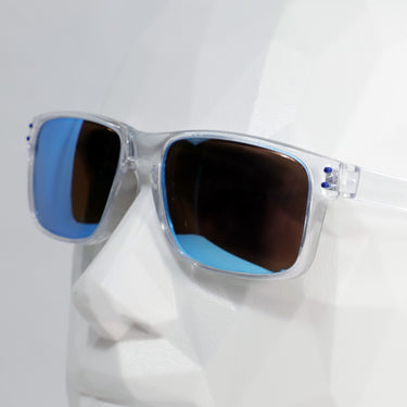 Oyambre · gafas de sol transparentes con lentes azules reflectantes - Barlovento de Biar