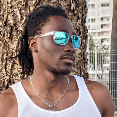 Pendiente Enif · Pendiente de plata de ley con arenas negras