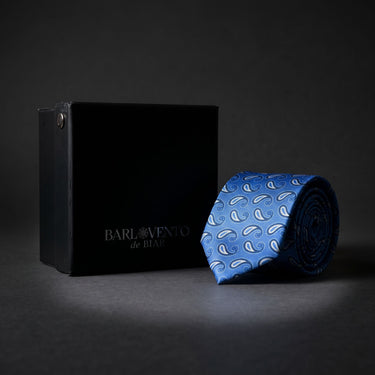 Padova · Gravata azul estilo italiano
