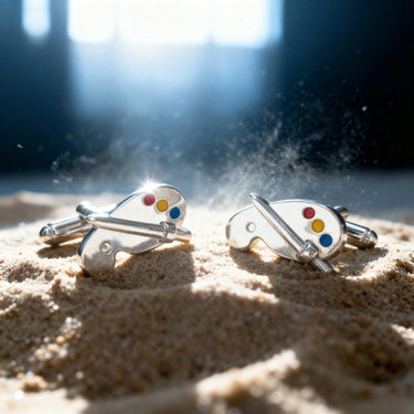 Paleta de pintura · gemelos para artistas