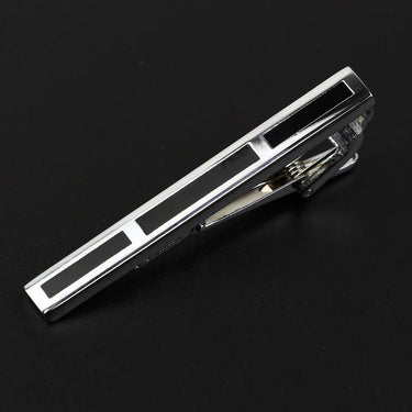 Loro · pasador de corbata color plata y negro - Barlovento de Biar