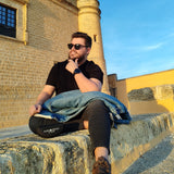 Peñarronda · gafas de sol negras con lentes polarizadas verdes - Barlovento de Biar