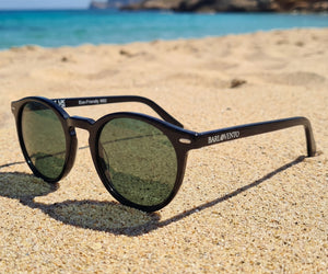 Peñarronda · gafas de sol negras con lentes polarizadas verdes
