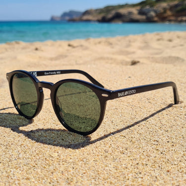 Peñarronda · gafas de sol negras con lentes polarizadas verdes