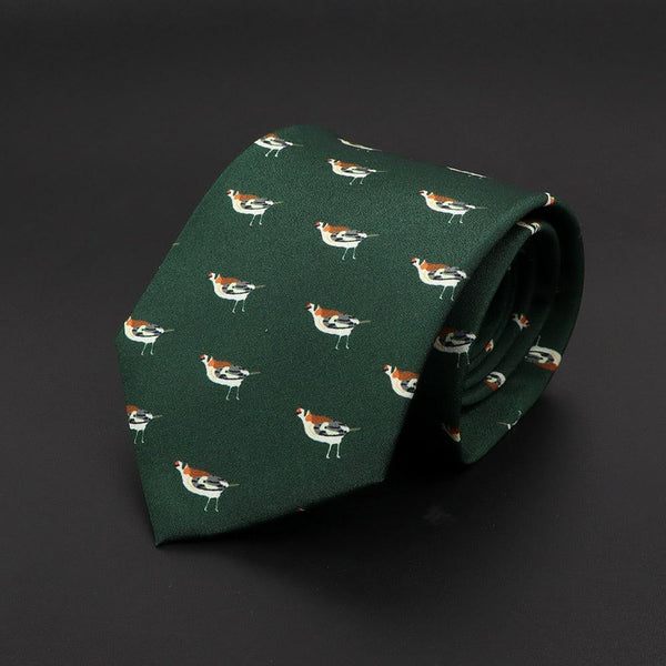Corbata con estampado de Perdices – Barlovento de Biar