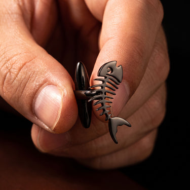 Blackfish · Fish skeleton cufflinks
