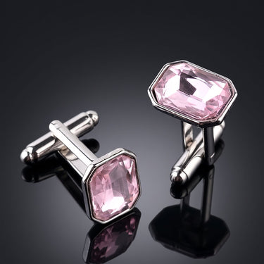 Pleiades · Pink Synthetic Diamond Cufflinks