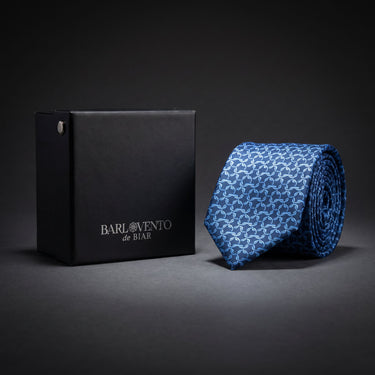 Pontremoli · Gravata azul estilo italiano