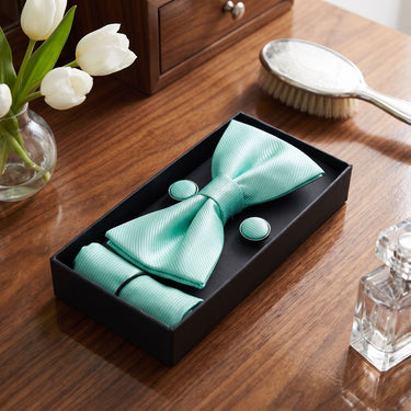 Portland · conjunto gravata borboleta verde menta