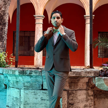 Portland · conjunto de pajarita verde menta