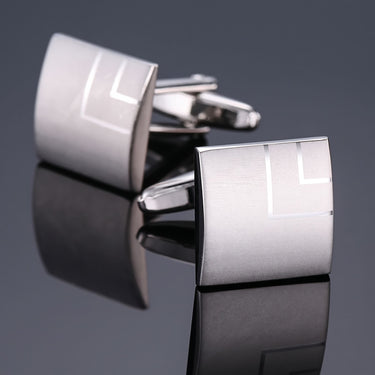 Procion · silver-colored square cufflinks