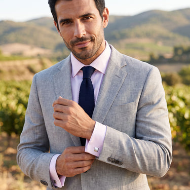 Procion · silver-colored square cufflinks