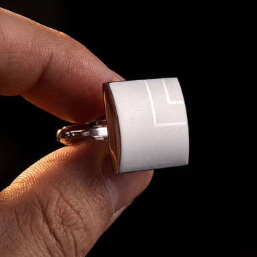 Procion · silver-colored square cufflinks