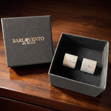Procion · silver-colored square cufflinks