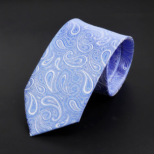 Provence · corbata con estampado Paisley azul - Barlovento de Biar