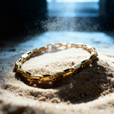 Alcoris Gold Bracelet · 18k gold-plated link bracelet