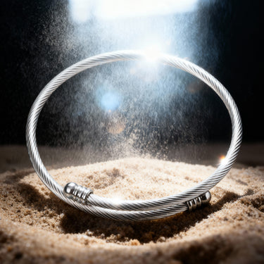 Pulseira Carme · Pulseira rígida em prata