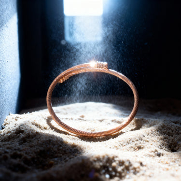 Pulseira Carme · Pulseira rígida em ouro rosa 18k