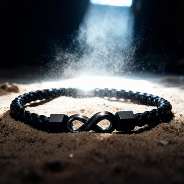 Pulsera Draco · Cuerda de cuero de vaca infinito