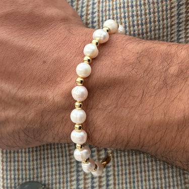 Minor Bracelet · Pearl and 14k Gold Bracelet