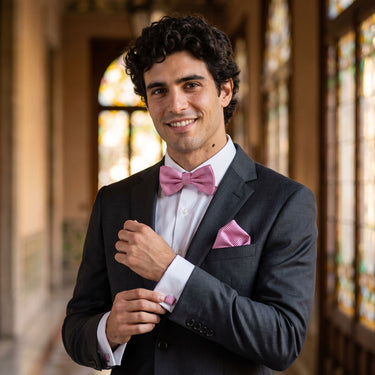 Richmond Pink Bow Tie Set