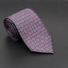 Roma · corbata italiana magenta con estampado geométrico - Barlovento de Biar