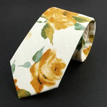 Rosas de acuarela · corbata de algodón floral