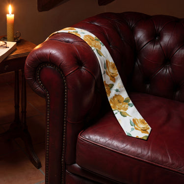 Rosas de acuarela · corbata de algodón floral