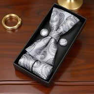 Sacramento · silver bow tie set